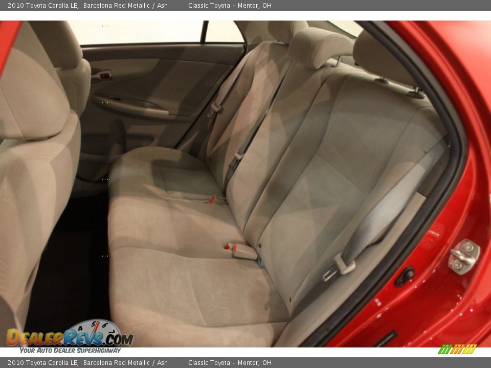 2010 Toyota Corolla LE Barcelona Red Metallic / Ash Photo #12