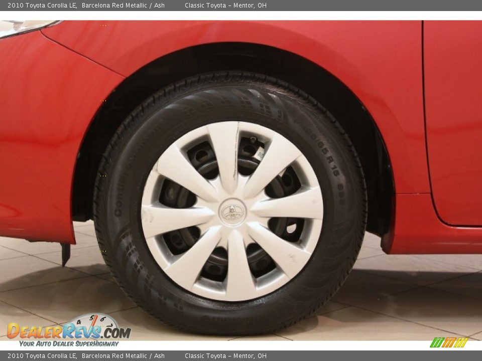 2010 Toyota Corolla LE Barcelona Red Metallic / Ash Photo #15