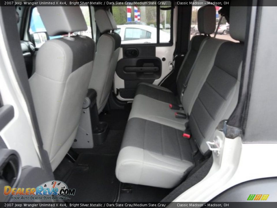 2007 Jeep Wrangler Unlimited X 4x4 Bright Silver Metallic / Dark Slate Gray/Medium Slate Gray Photo #10