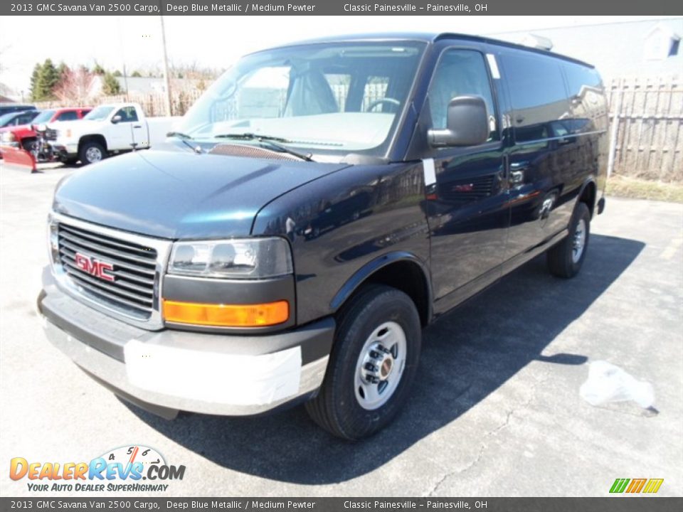 2013 GMC Savana Van 2500 Cargo Deep Blue Metallic / Medium Pewter Photo #1
