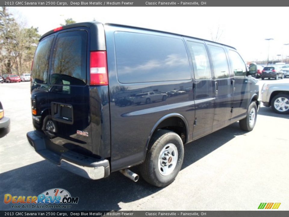 2013 GMC Savana Van 2500 Cargo Deep Blue Metallic / Medium Pewter Photo #6