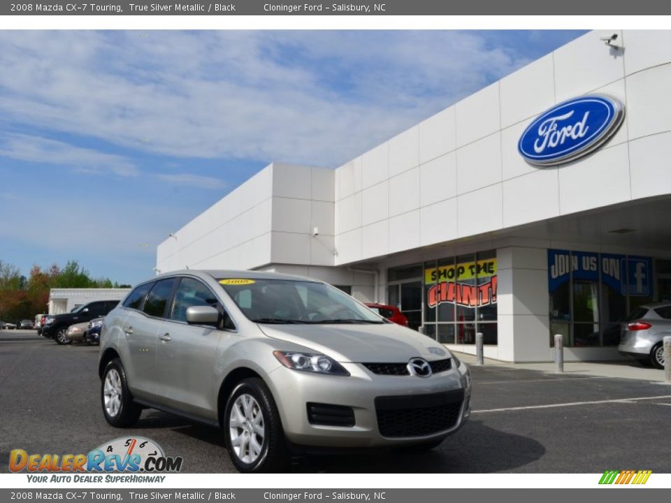 2008 Mazda CX-7 Touring True Silver Metallic / Black Photo #1
