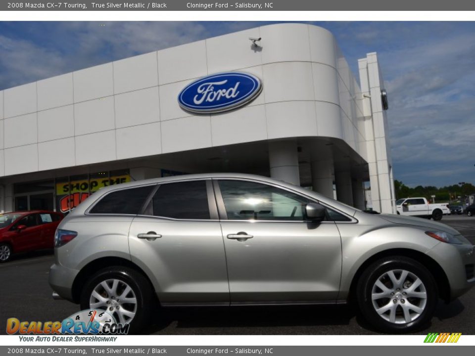 2008 Mazda CX-7 Touring True Silver Metallic / Black Photo #2