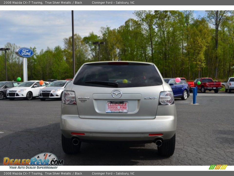 2008 Mazda CX-7 Touring True Silver Metallic / Black Photo #4