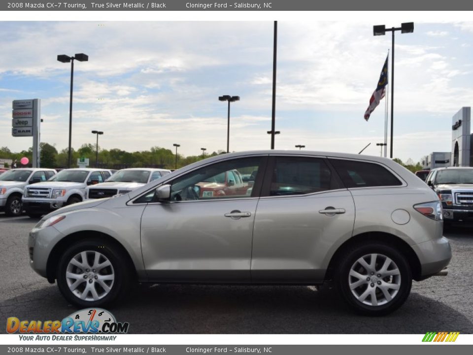 2008 Mazda CX-7 Touring True Silver Metallic / Black Photo #5