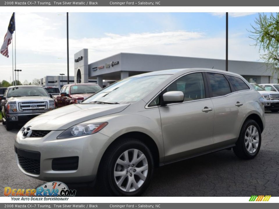 2008 Mazda CX-7 Touring True Silver Metallic / Black Photo #6