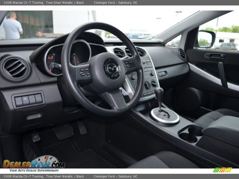 2008 Mazda CX-7 Touring True Silver Metallic / Black Photo #11