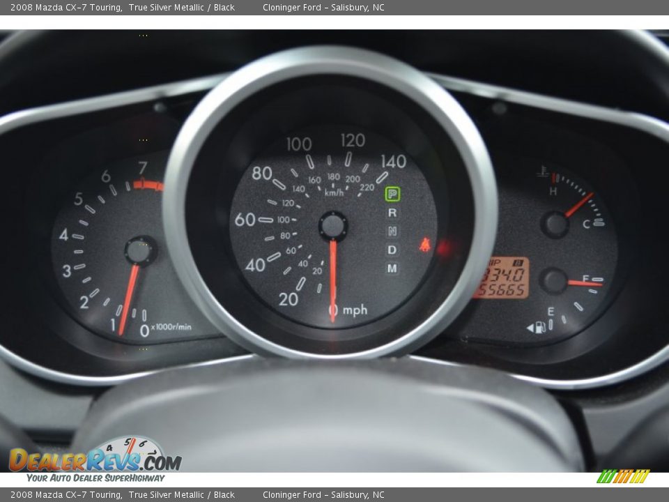 2008 Mazda CX-7 Touring True Silver Metallic / Black Photo #25