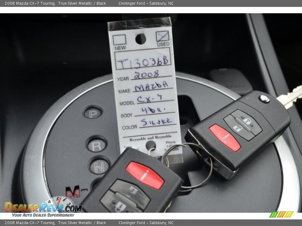 2008 Mazda CX-7 Touring True Silver Metallic / Black Photo #32