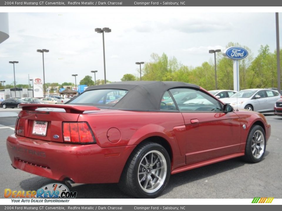 2004 Ford Mustang GT Convertible Redfire Metallic / Dark Charcoal Photo #3
