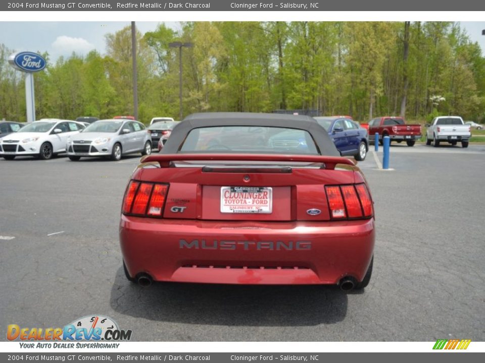 2004 Ford Mustang GT Convertible Redfire Metallic / Dark Charcoal Photo #4