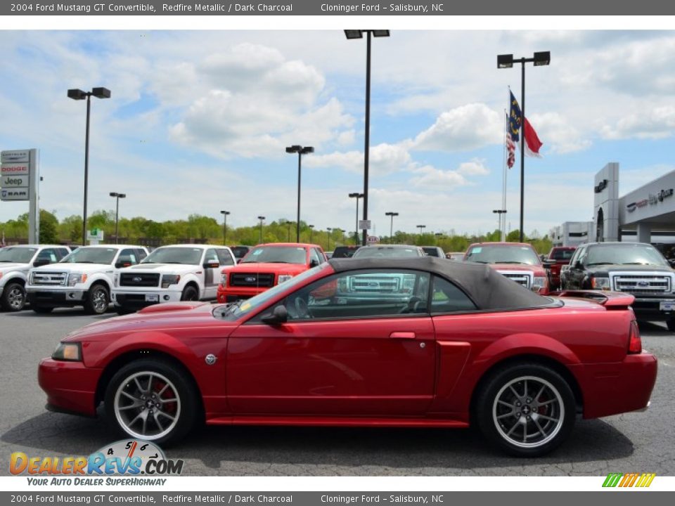 2004 Ford Mustang GT Convertible Redfire Metallic / Dark Charcoal Photo #5