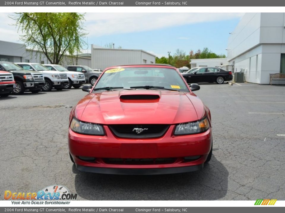 2004 Ford Mustang GT Convertible Redfire Metallic / Dark Charcoal Photo #7