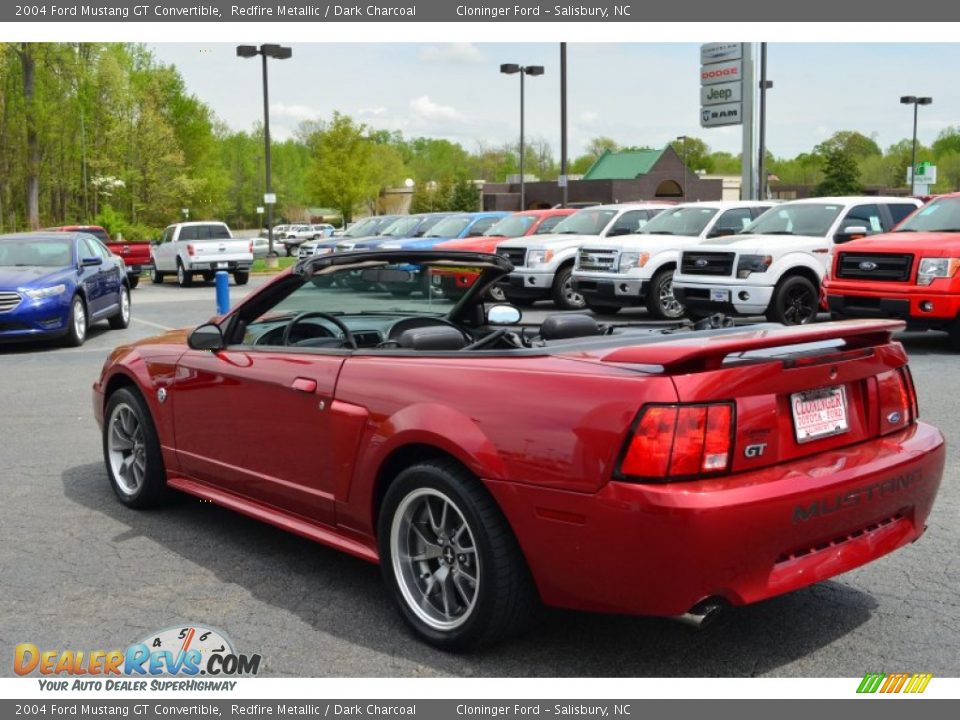 2004 Ford Mustang GT Convertible Redfire Metallic / Dark Charcoal Photo #10