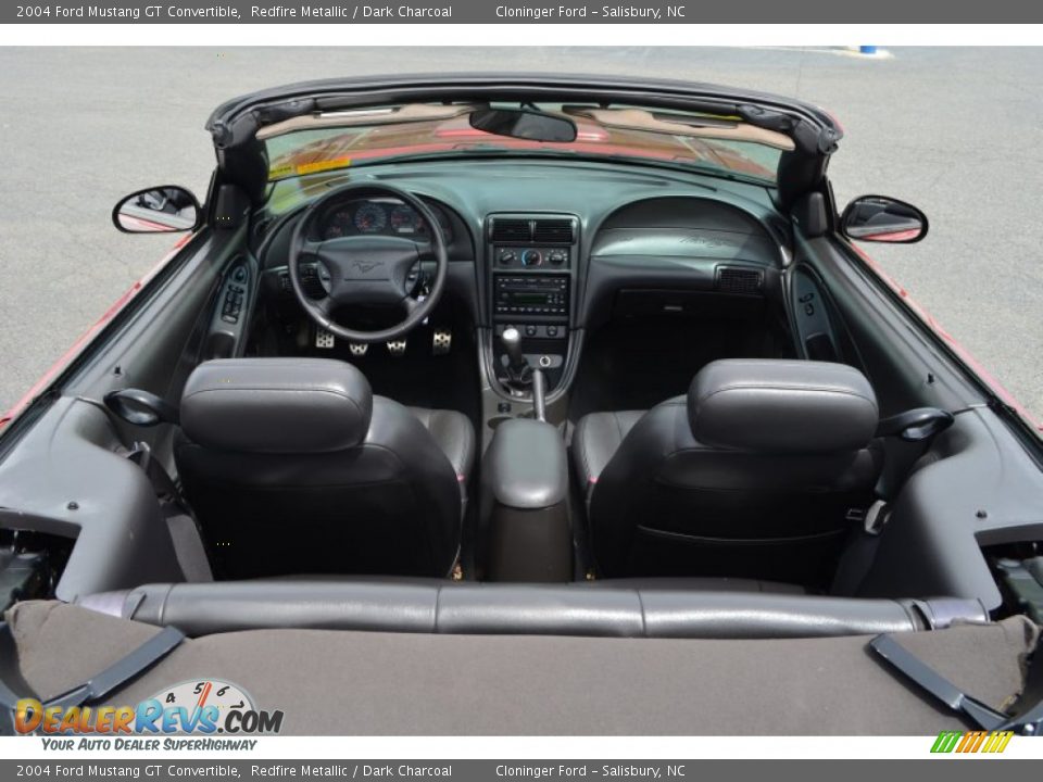2004 Ford Mustang GT Convertible Redfire Metallic / Dark Charcoal Photo #11
