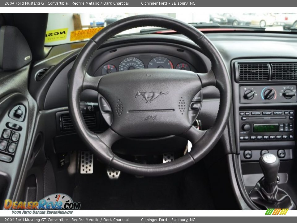 2004 Ford Mustang GT Convertible Steering Wheel Photo #15