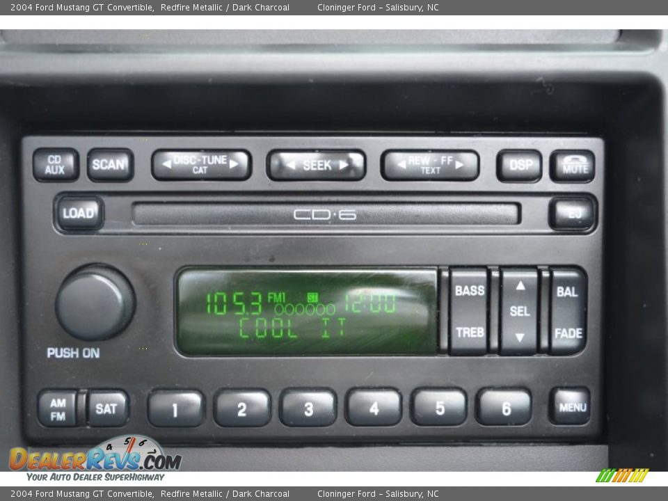 Audio System of 2004 Ford Mustang GT Convertible Photo #31