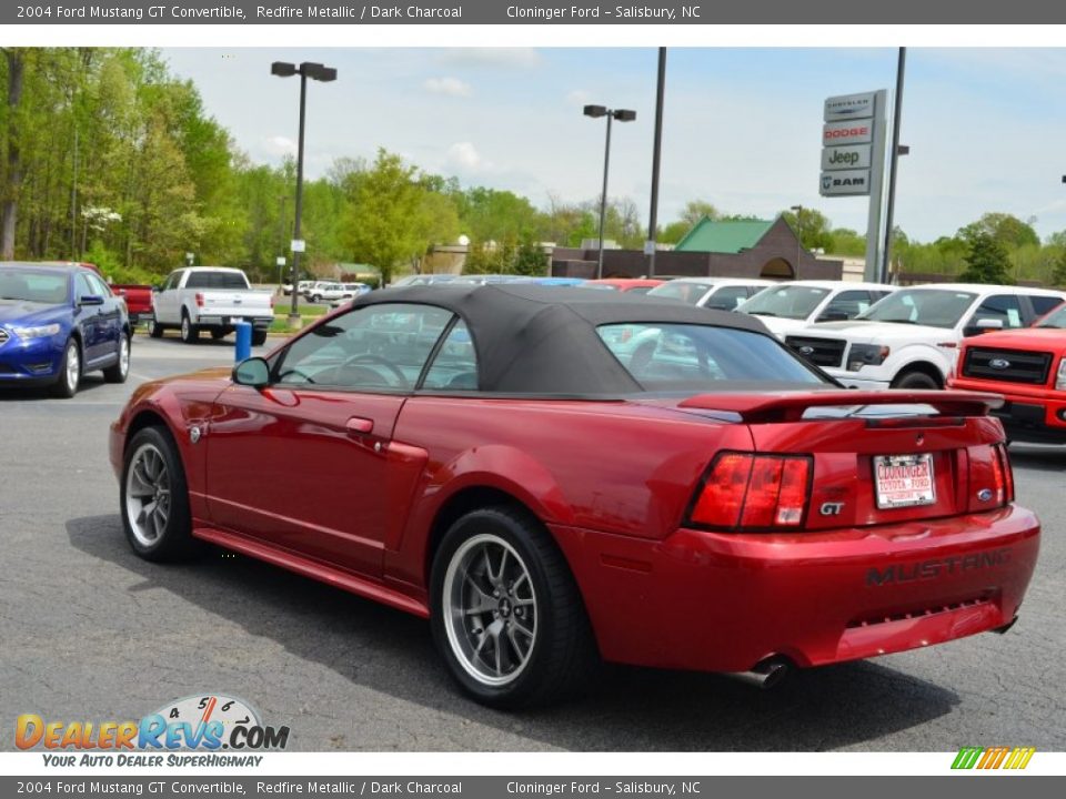 2004 Ford Mustang GT Convertible Redfire Metallic / Dark Charcoal Photo #35