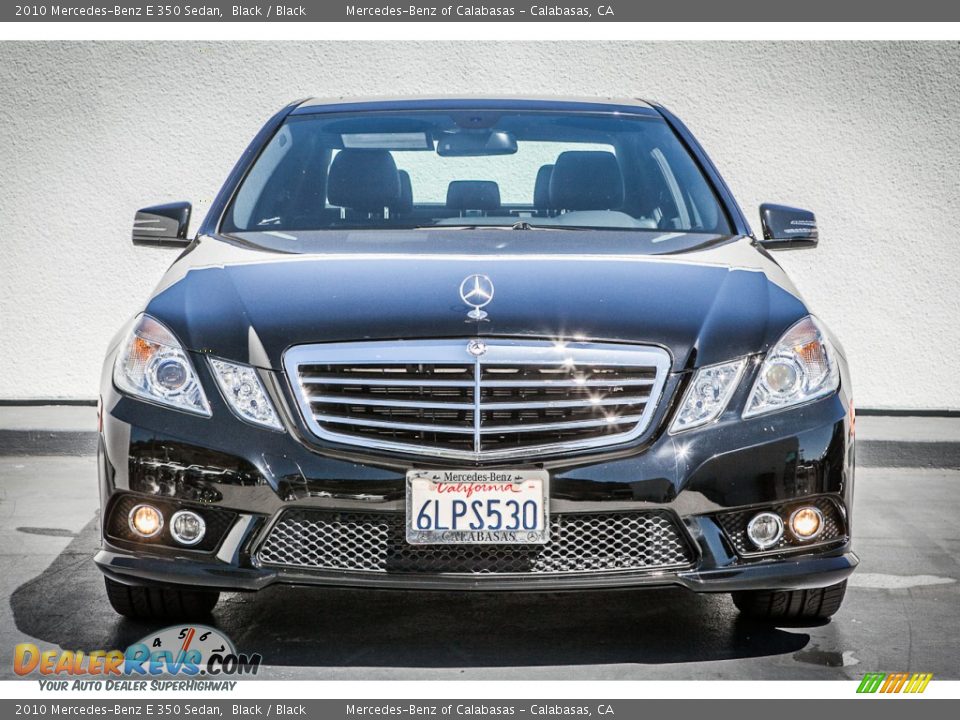 2010 Mercedes-Benz E 350 Sedan Black / Black Photo #2