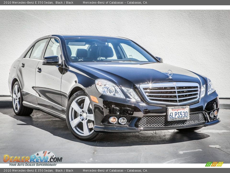 2010 Mercedes-Benz E 350 Sedan Black / Black Photo #12