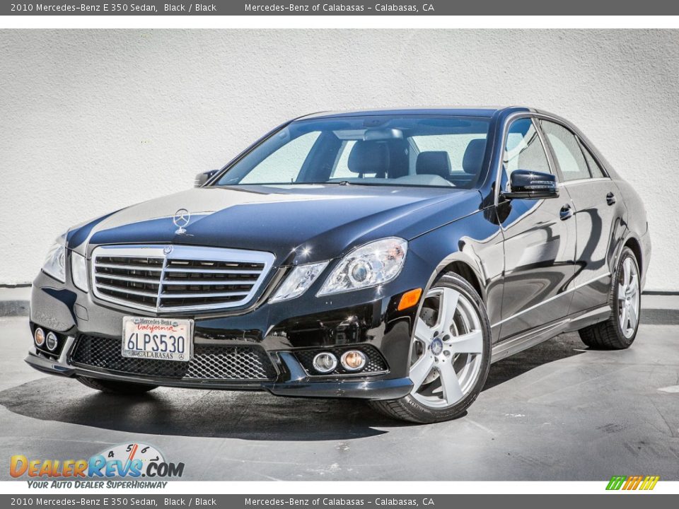 2010 Mercedes-Benz E 350 Sedan Black / Black Photo #13