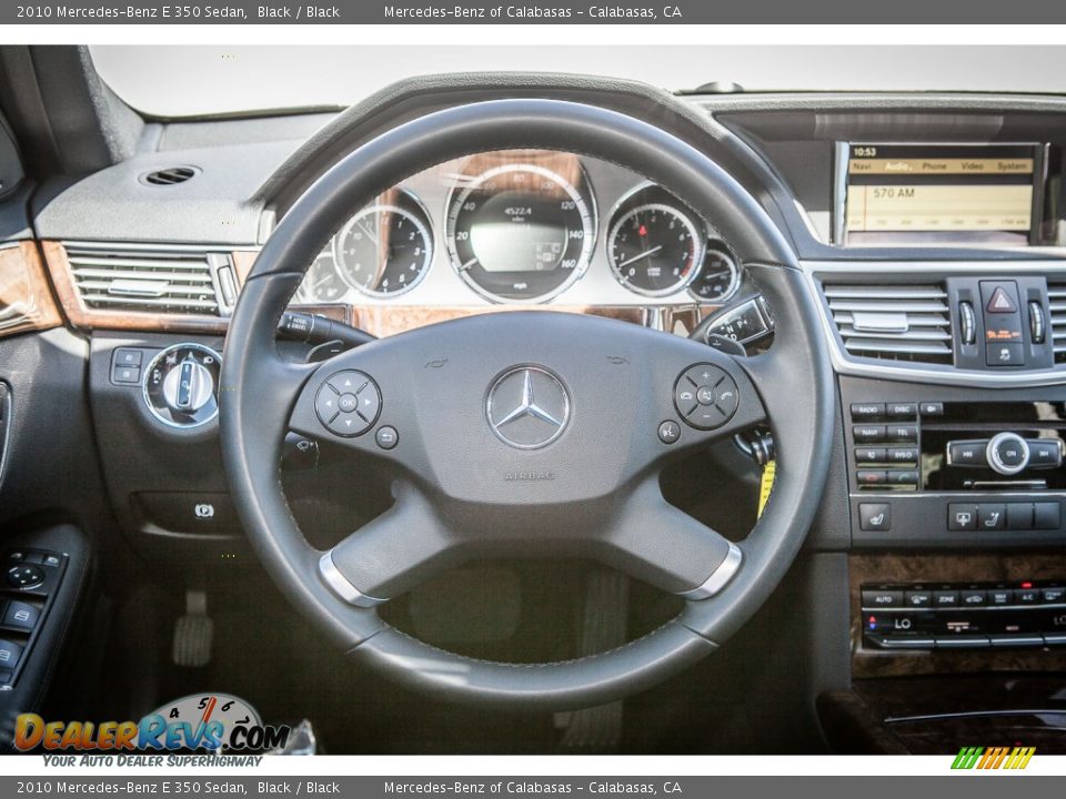 2010 Mercedes-Benz E 350 Sedan Black / Black Photo #15