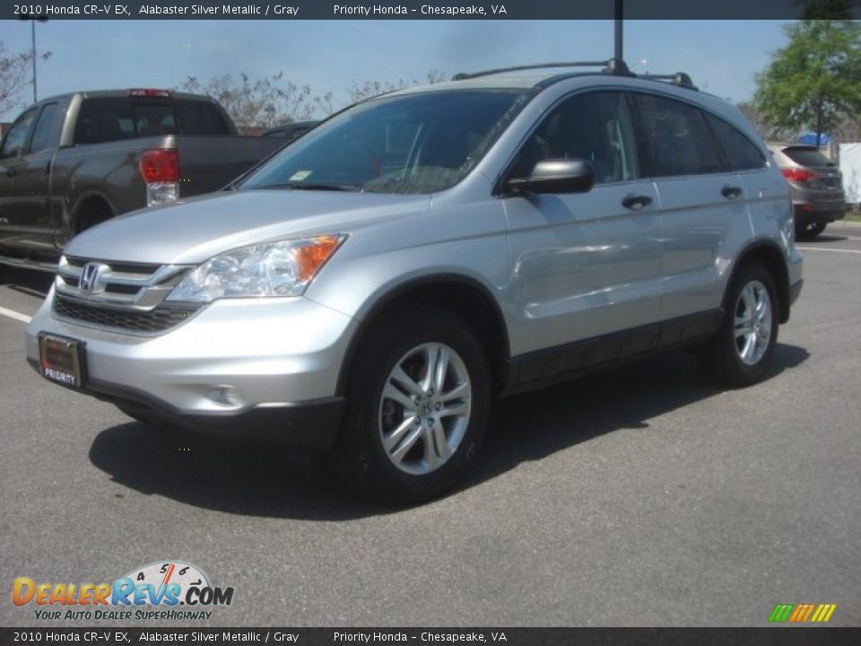 2010 Honda CR-V EX Alabaster Silver Metallic / Gray Photo #2