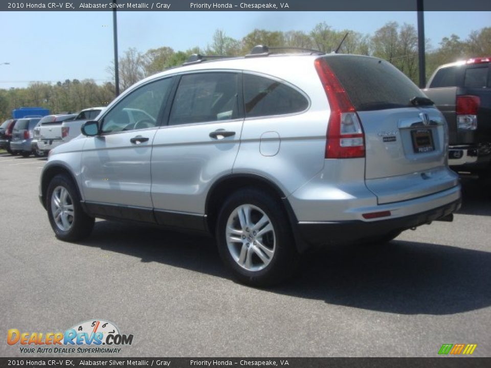 2010 Honda CR-V EX Alabaster Silver Metallic / Gray Photo #4
