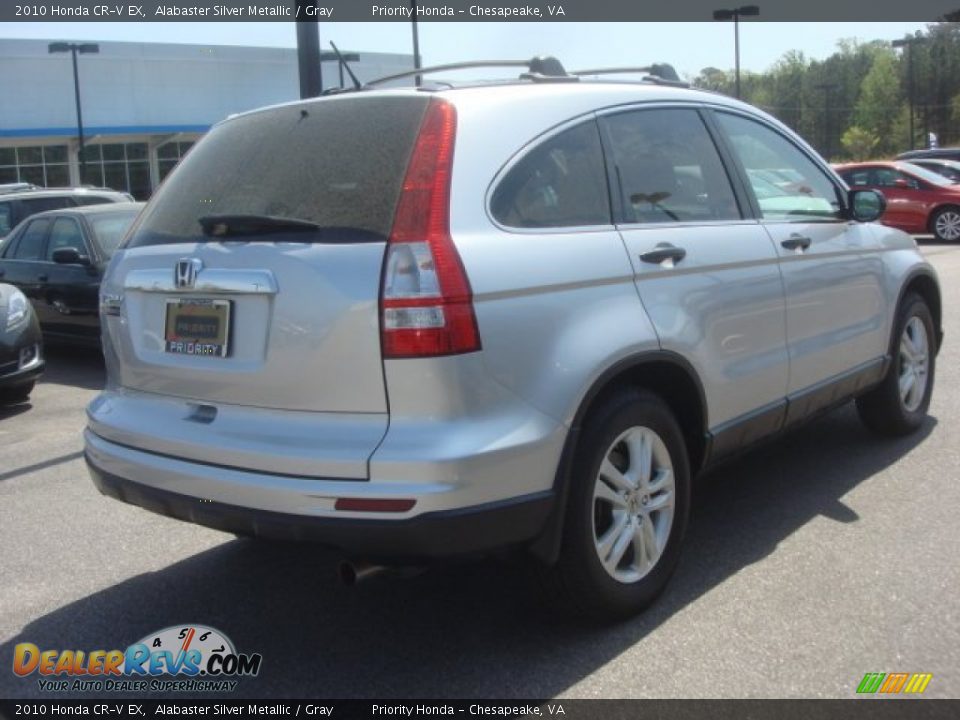 2010 Honda CR-V EX Alabaster Silver Metallic / Gray Photo #5