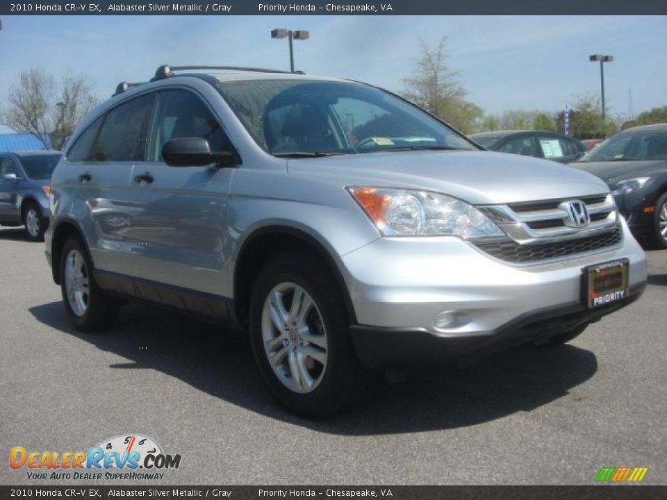 2010 Honda CR-V EX Alabaster Silver Metallic / Gray Photo #6