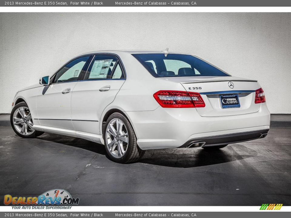 2013 Mercedes-Benz E 350 Sedan Polar White / Black Photo #2