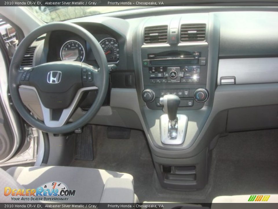 2010 Honda CR-V EX Alabaster Silver Metallic / Gray Photo #12