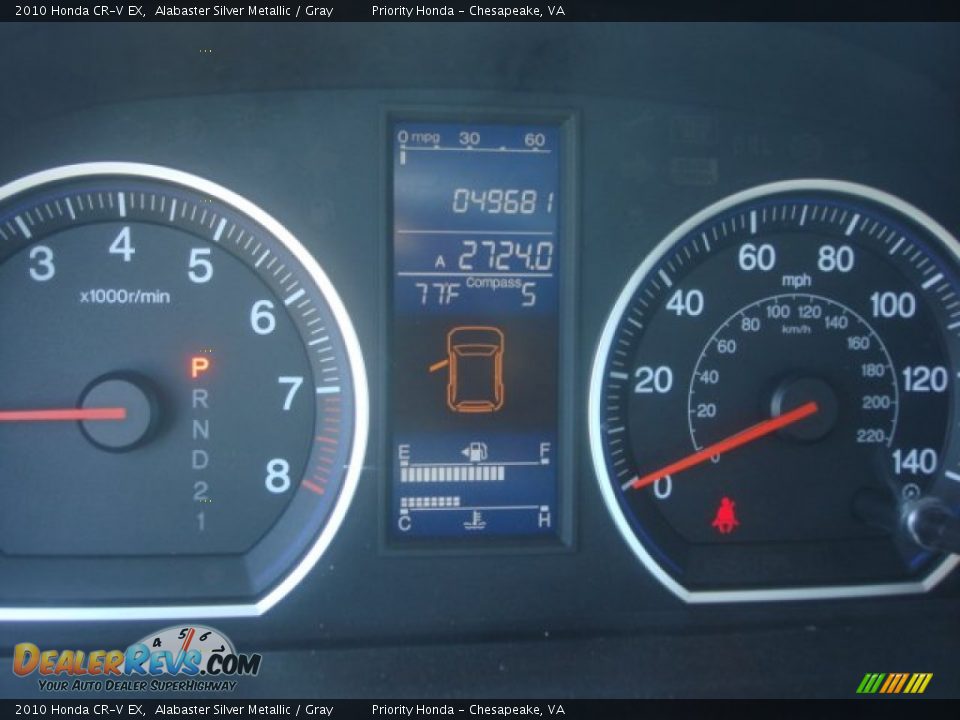 2010 Honda CR-V EX Alabaster Silver Metallic / Gray Photo #16