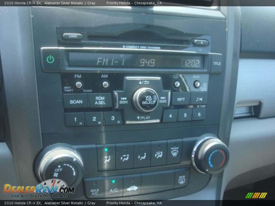 2010 Honda CR-V EX Alabaster Silver Metallic / Gray Photo #17