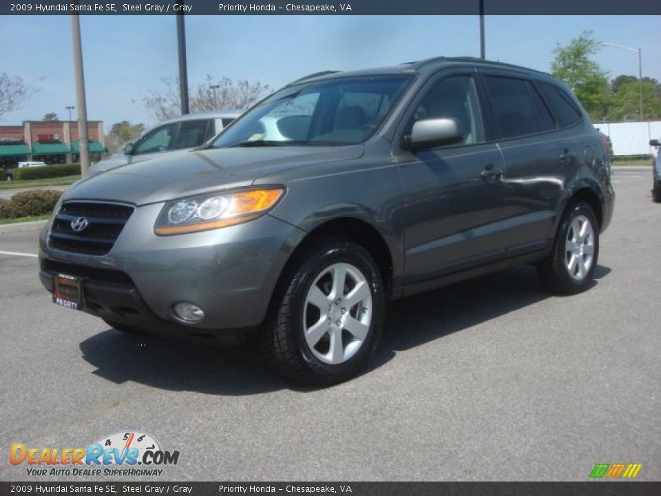 2009 Hyundai Santa Fe SE Steel Gray / Gray Photo #2