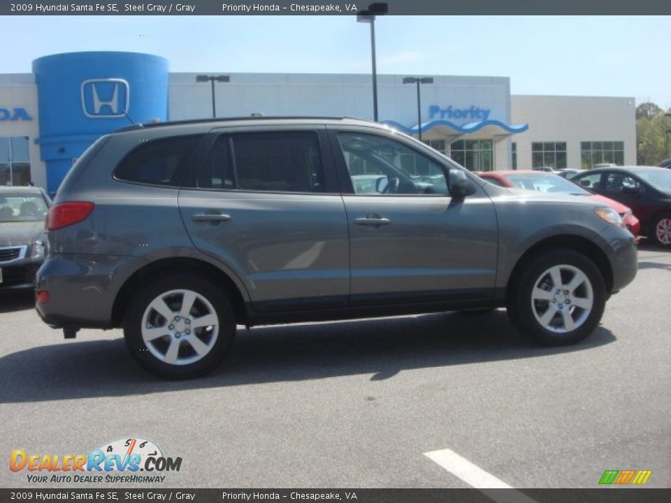 2009 Hyundai Santa Fe SE Steel Gray / Gray Photo #7