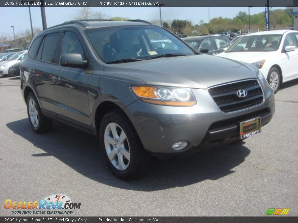 2009 Hyundai Santa Fe SE Steel Gray / Gray Photo #9