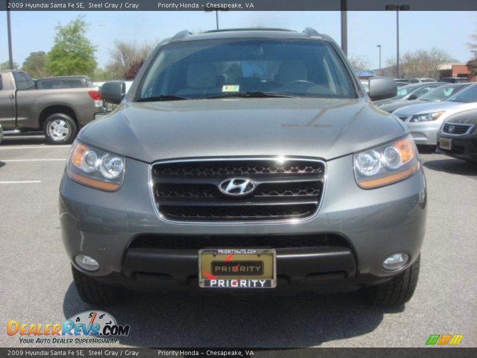 2009 Hyundai Santa Fe SE Steel Gray / Gray Photo #10