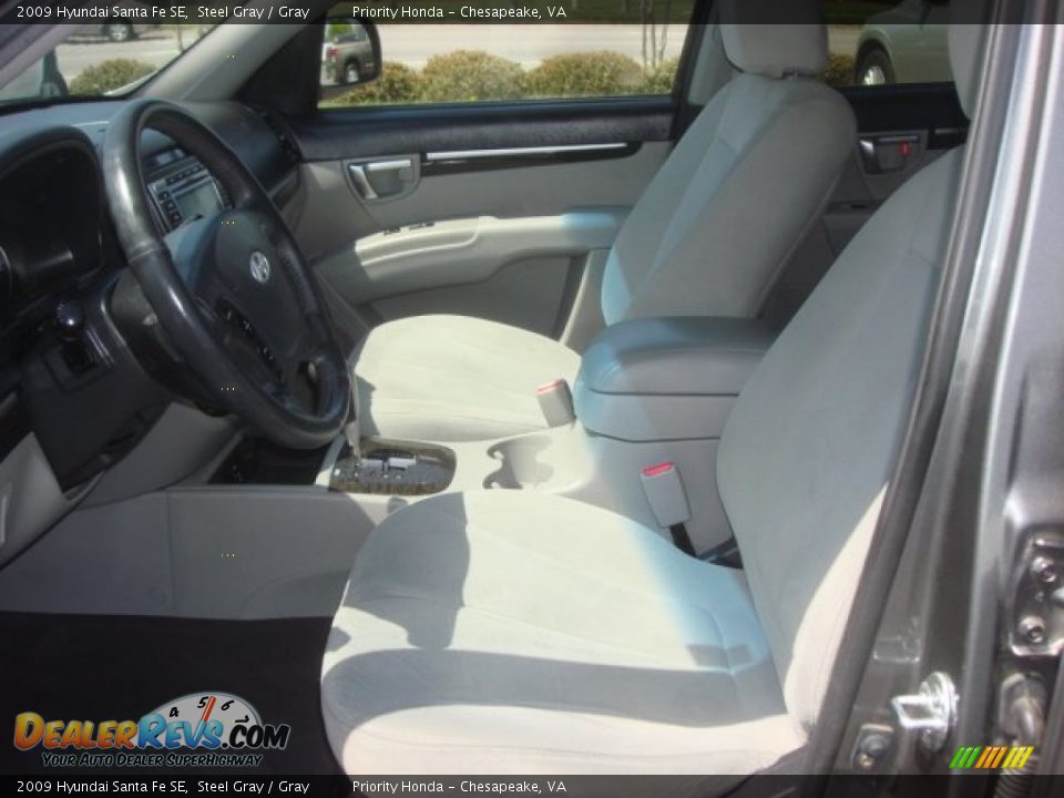 2009 Hyundai Santa Fe SE Steel Gray / Gray Photo #11