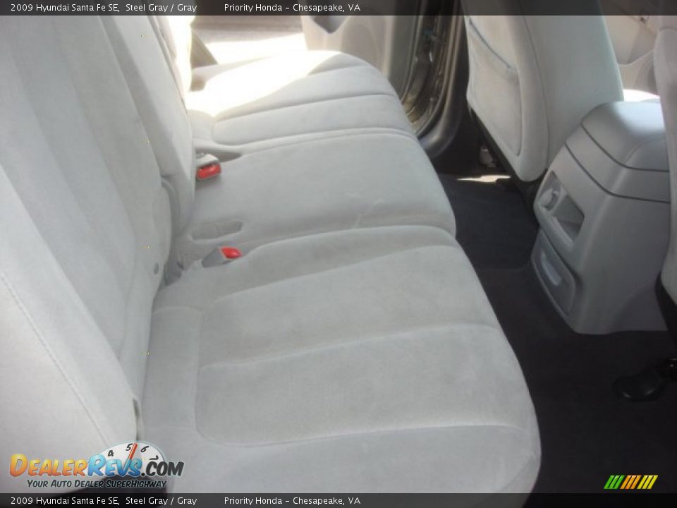 2009 Hyundai Santa Fe SE Steel Gray / Gray Photo #14
