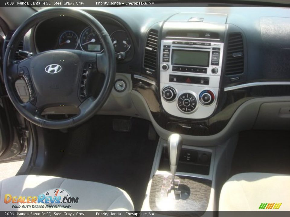 2009 Hyundai Santa Fe SE Steel Gray / Gray Photo #15