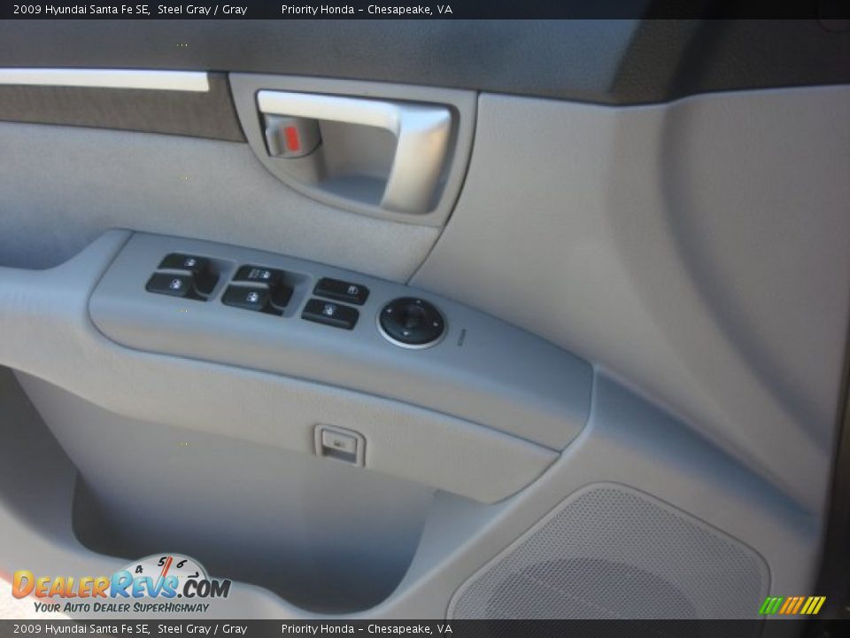 2009 Hyundai Santa Fe SE Steel Gray / Gray Photo #17