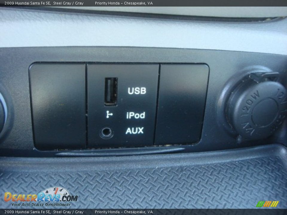 2009 Hyundai Santa Fe SE Steel Gray / Gray Photo #20