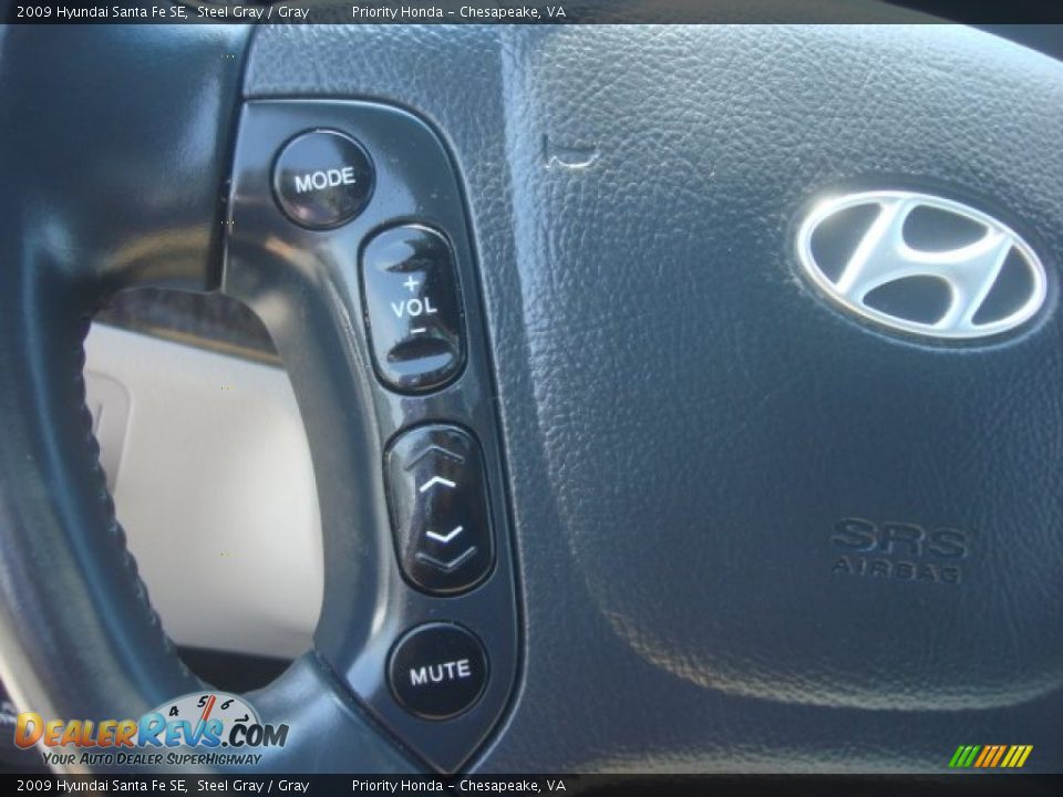 2009 Hyundai Santa Fe SE Steel Gray / Gray Photo #22