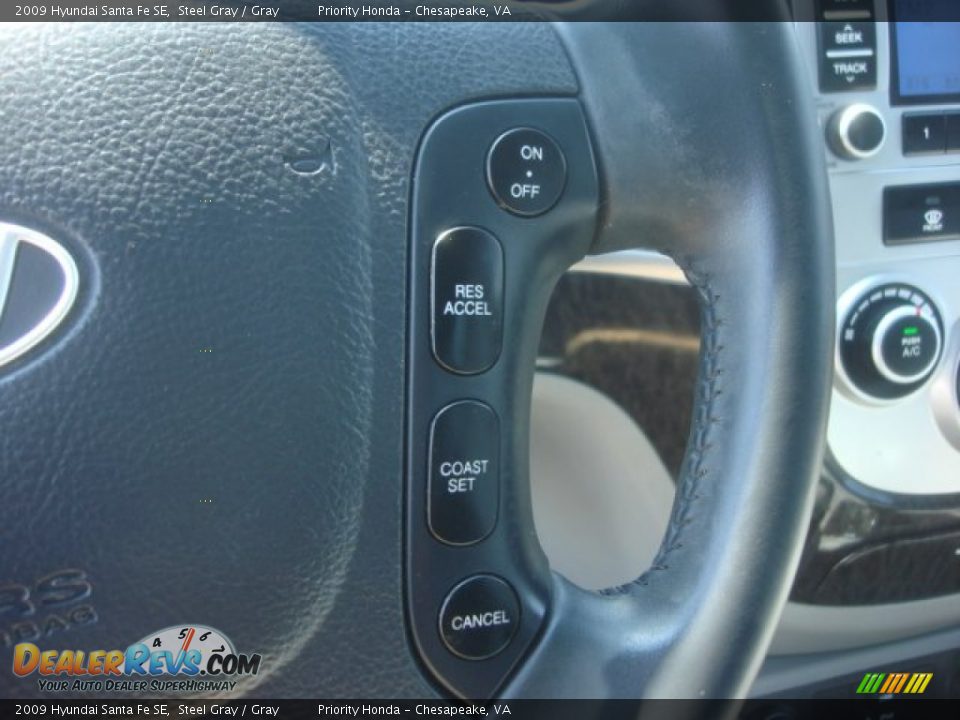 2009 Hyundai Santa Fe SE Steel Gray / Gray Photo #23