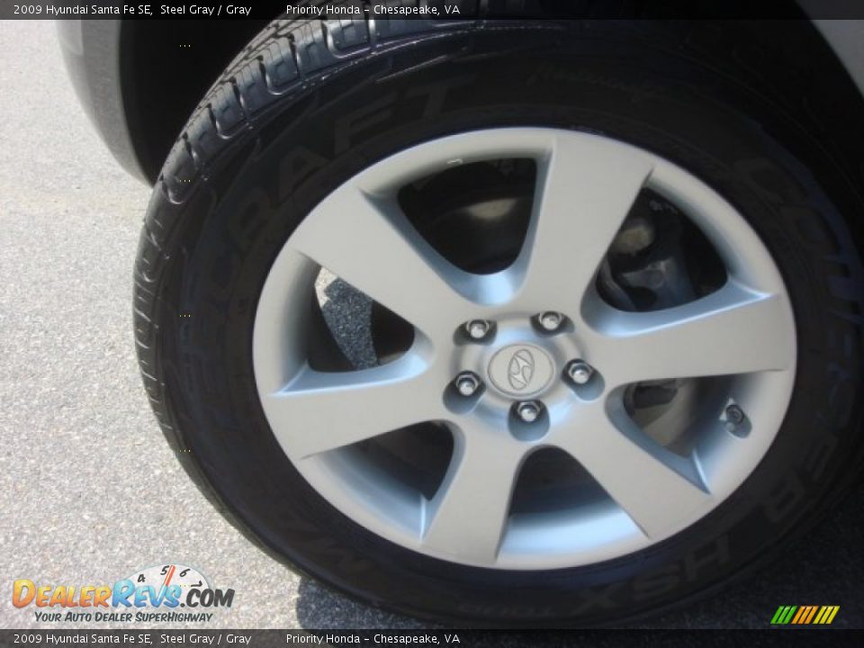 2009 Hyundai Santa Fe SE Steel Gray / Gray Photo #25