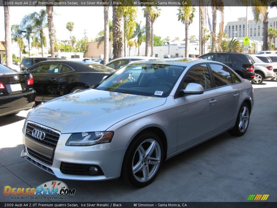 2009 Audi A4 2.0T Premium quattro Sedan Ice Silver Metallic / Black Photo #5