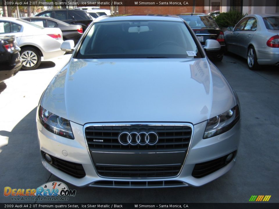2009 Audi A4 2.0T Premium quattro Sedan Ice Silver Metallic / Black Photo #6