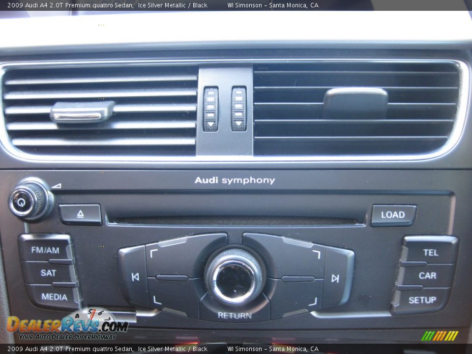 2009 Audi A4 2.0T Premium quattro Sedan Ice Silver Metallic / Black Photo #13