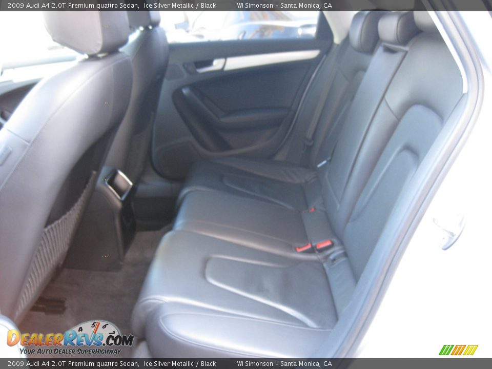 2009 Audi A4 2.0T Premium quattro Sedan Ice Silver Metallic / Black Photo #17